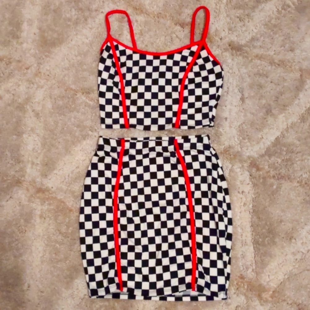 Checkered outfit